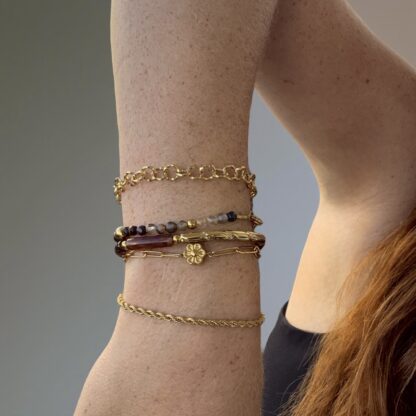 Bracelet anneaux acier inoxydable – Image 3