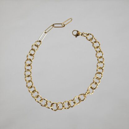 Bracelet anneaux acier inoxydable